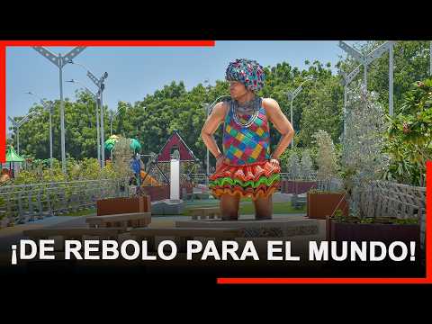 The Rebolo Boardwalk gets dressed up with a tribute to María Moñitos and Nelson Pinedo