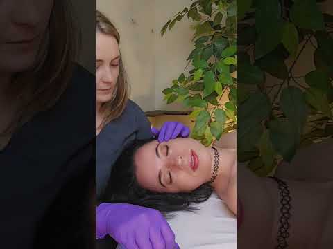 ASMR Face Touching & Inspection with Light - Eyes Brows Inspection - Real Person #asmr for Sleep