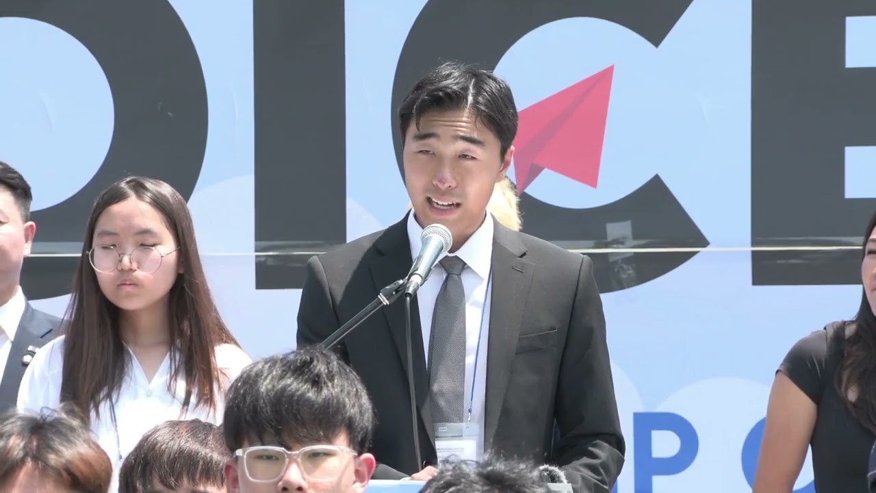 KCC2G 2023 Intern David Ahn being Voice for Freedom for North Korea Human Rights