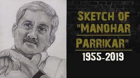 Sketch of Late Manohar Parrikar ji, Ex CM of Goa | Pencil Sketch | Grid Method | By sketchy dhruv
