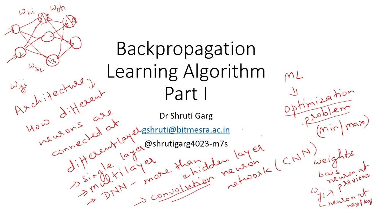 Backpropagation Part I
