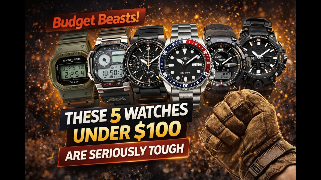 3  Budget Beasts! These 5 Watches Under $100 Are Seriously Tough#luxurylifestyle #watch