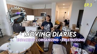 first few days in my new apartment *unpacking + destressing* | moving vlog | Living Alone at 20