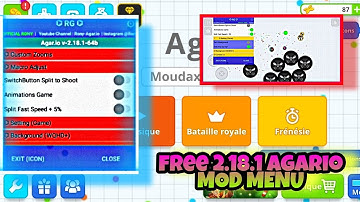 NEW AGARIO ZOOM+FAST FEED MOD MENU(2.18.1)|LINK IN DESCRIPTION🔥!