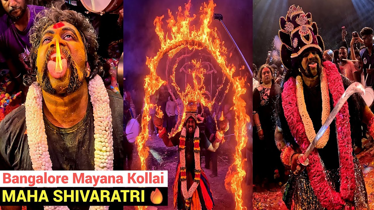 Bangalore Maha Shivaratri 2025🔥- Mayana Kollai Ritual at Kalpalli Cemetery | Rajakali Amman | Vikey