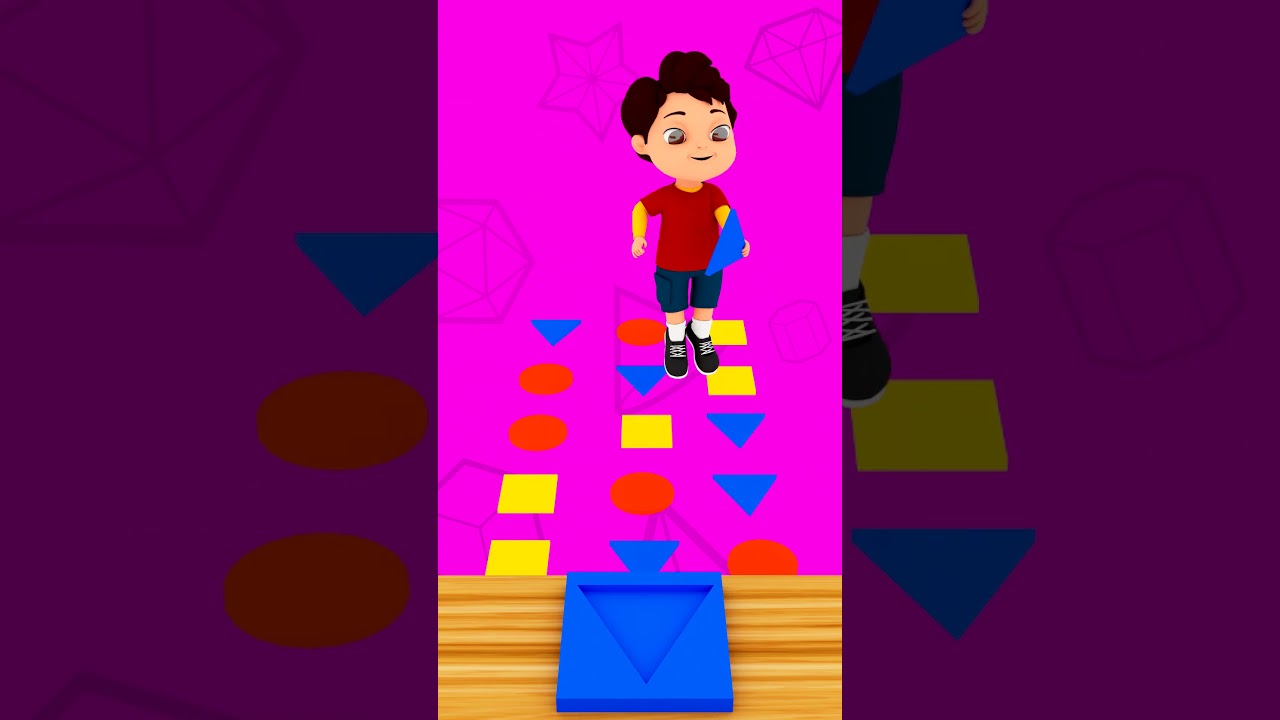 Triangle Square & Circle | Shapes for kids | Nursery Rhymes | Rainbow Garden 