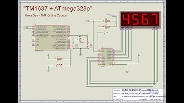Test and result of TM1637 + ATMega328p on Atmel Studio 7.0