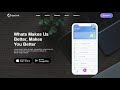 Mobile website template with animated text by HTML and CSS with source code || creative networks