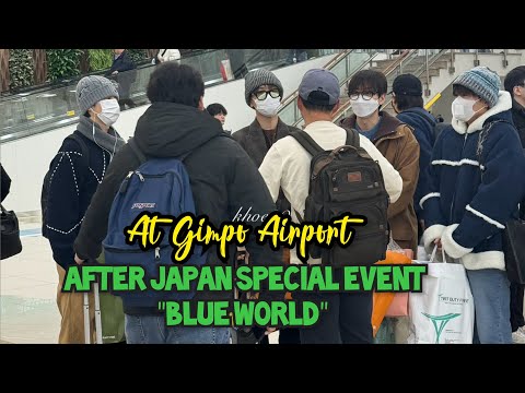 SUPER JUNIOR ARRIVED IN KOREA AFTER JAPAN SPECIAL EVENT "BLUE WORLD"