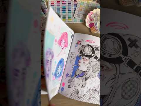 Marker sketchbook tour!