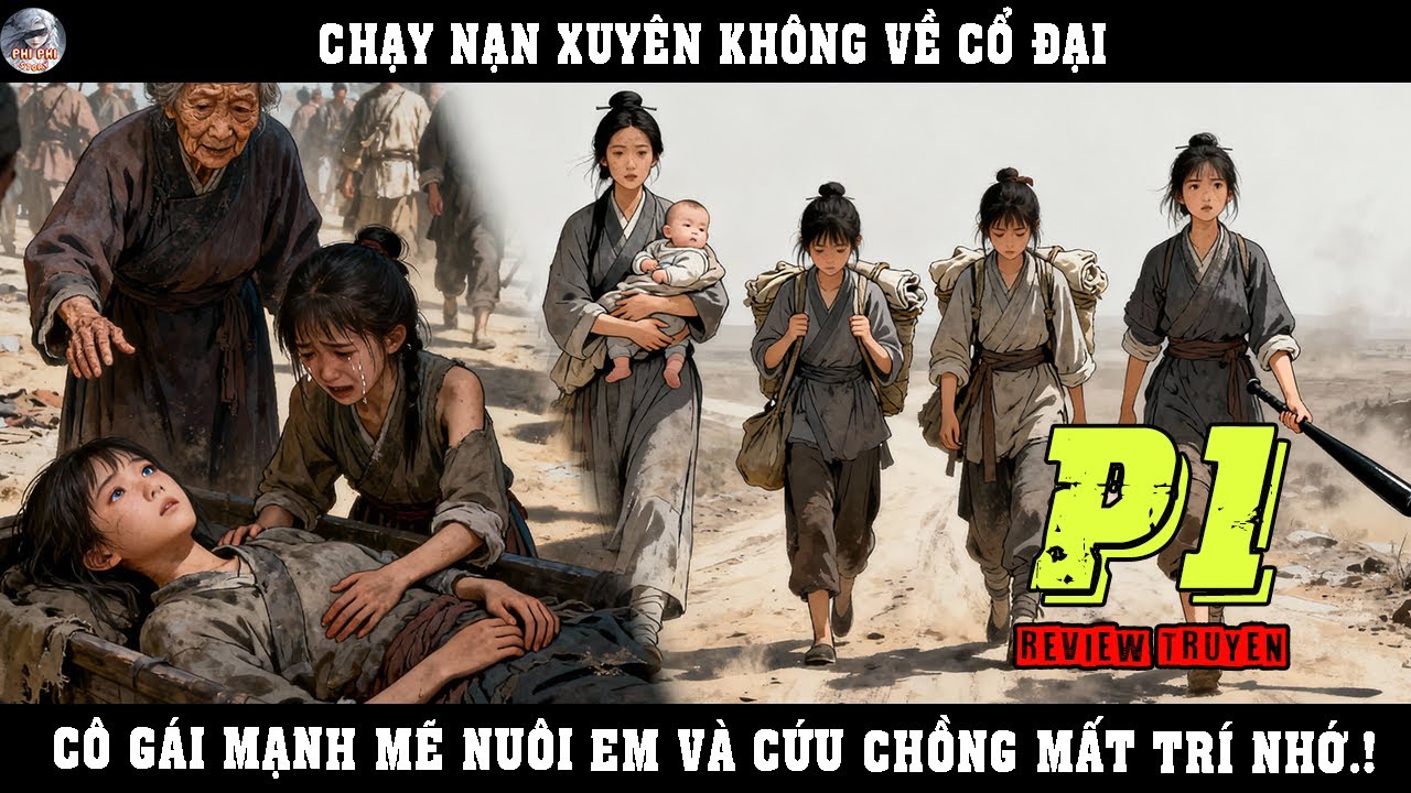 CHẠY NẠN XUYÊN KHÔNG VỀ CỔ ĐẠI, CÔ GÁI MẠNH MẼ NUÔI EM VÀ CỨU CHỒNG MẤT TRÍ NHỚ | P1