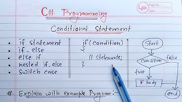 C# Control Flow Statements | if, if-else, else-if ladder, nested if else and switch statements