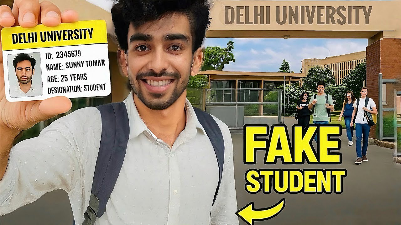 SNEAKING in DELHI UNIVERSITY’s Biggest College as a FAKE STUDENT 🧑‍🎓