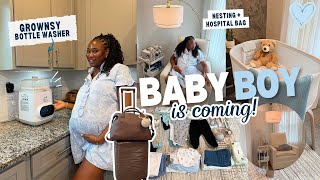 Baby Boy Is Almost Here! 💙Pregnancy Registry Must-Have + GROWNSY Bottle Washer