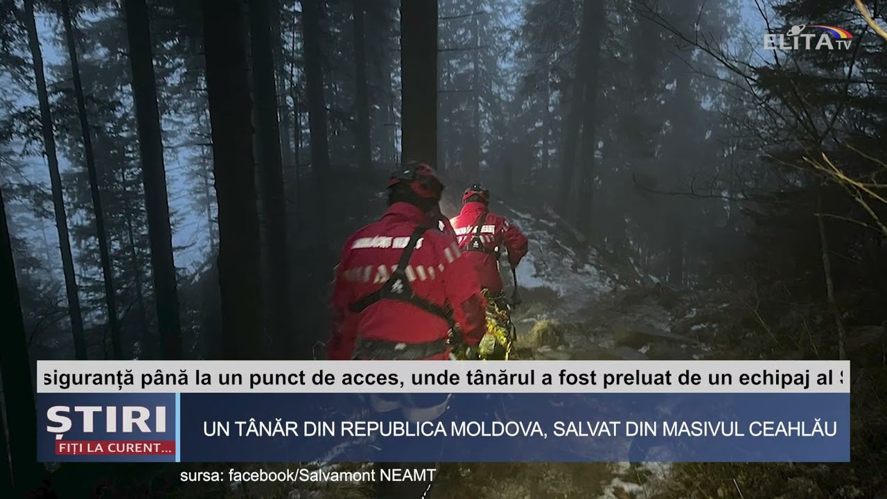Moldovean salvat în munții din România
