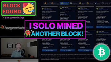 I Solo Mined Another Block - Casino Gambling (with bitcoin miners)