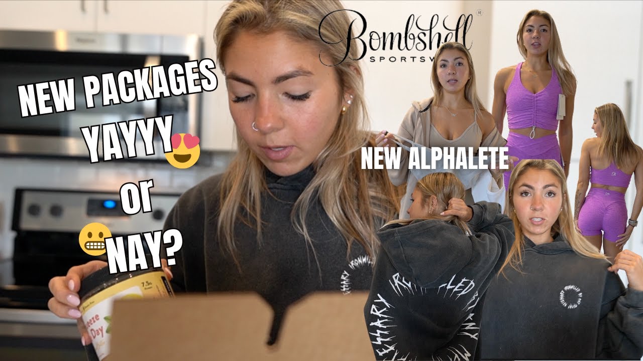 NEW Alphalete Fits and Bombshell Sportswear Review YouTube