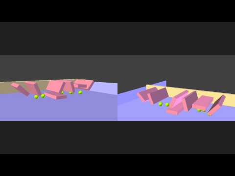 Blender : Rigid Body Dynamics - Hingle Constraint - Demo #1 (Playblast)