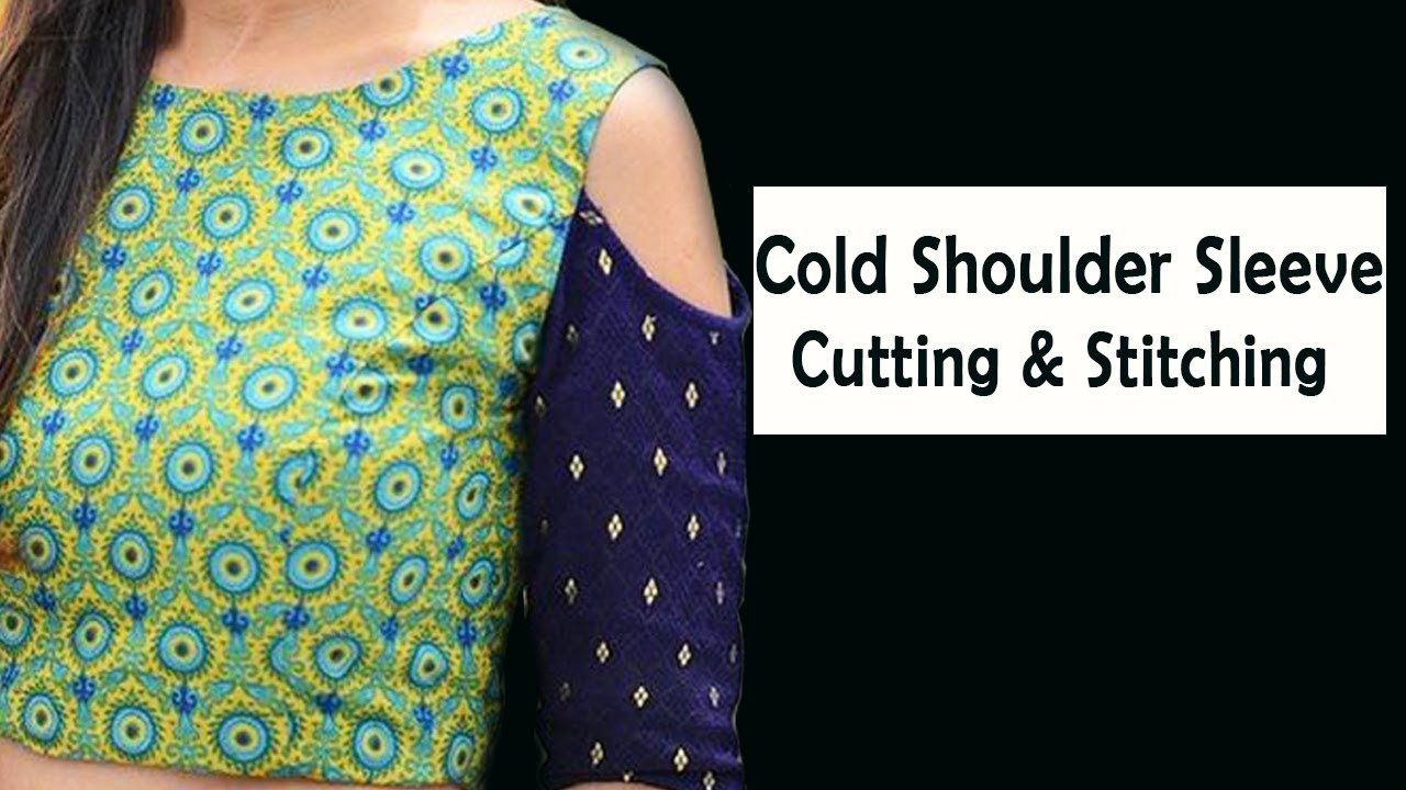 Cold Shoulder Sleeve Cutting & Stitching in Malayalam Tutorial