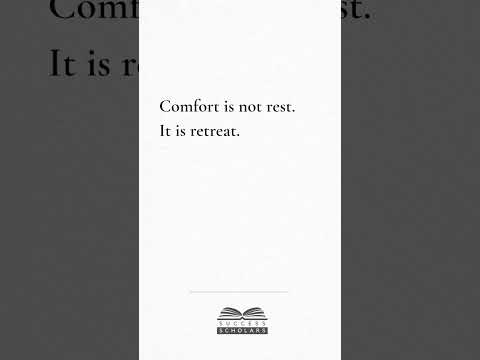 Comfort is Not Rest: Why You're Actually Retreating