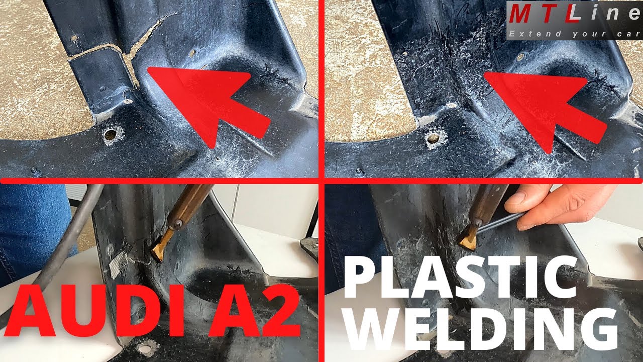 Audi A2 – cracked plastic engine undertray welding – EP16 – project youngtimer