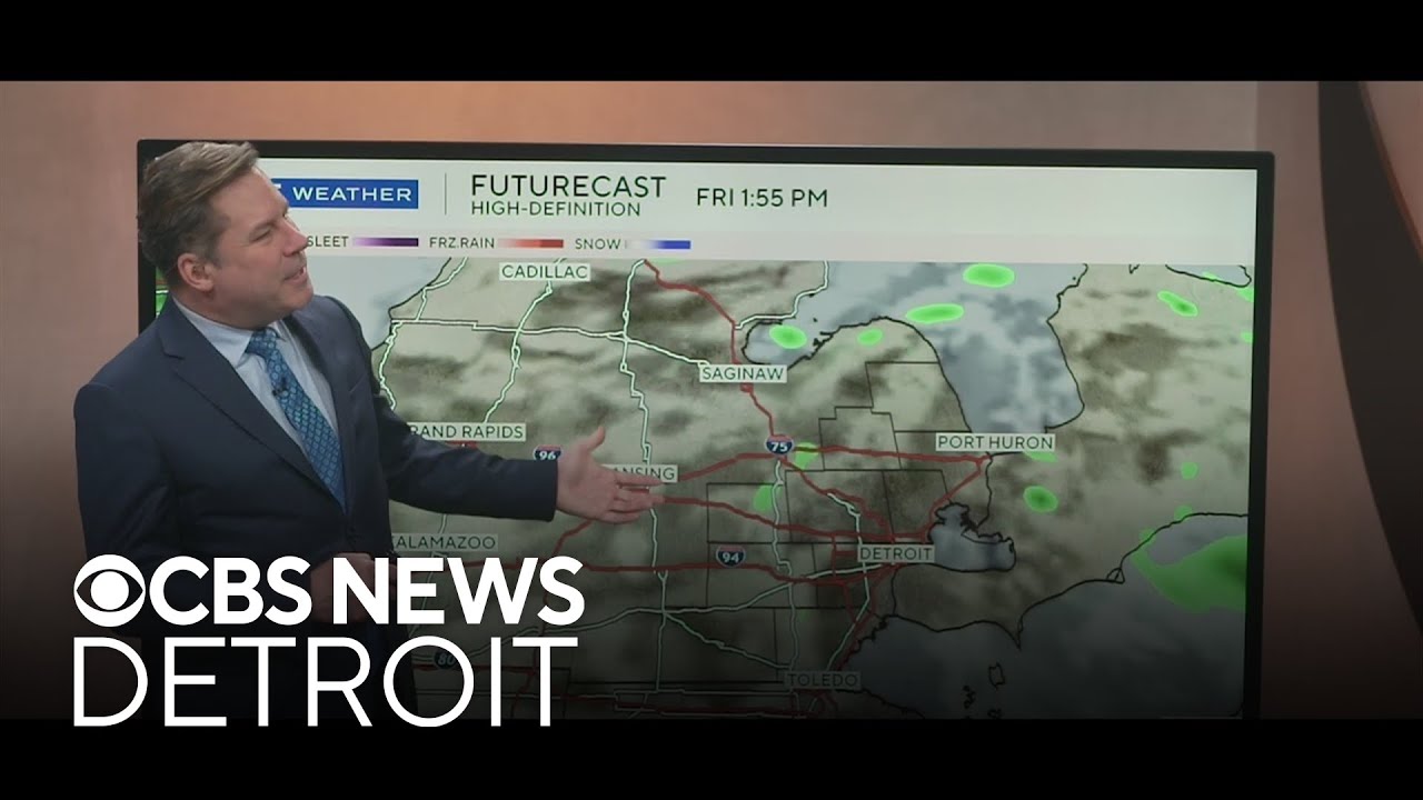 Tracking afternoon storms in Southeast Michigan on Friday - YouTube