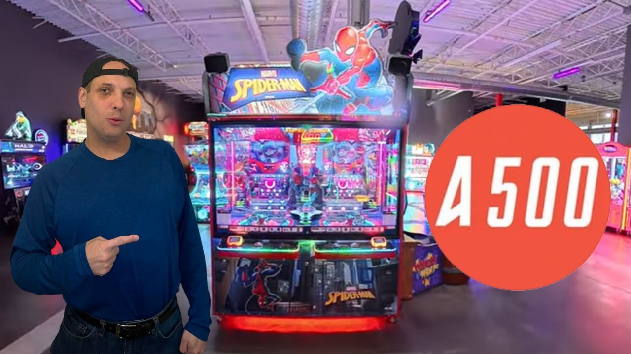 Spider-Man Coin Pusher & More At Action 500 in Dorval Montreal