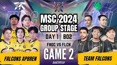 FNOC VS FLCN | FNATIC ONIC vs TEAMS FALCONS GAME 2 | DAY 1 | MLBB MSC 2024 x EWC Group Stage | (ENG)