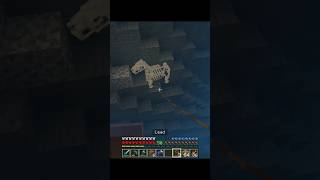 Skeleton Horse Quick Save From Deep Water in #minecraft #minecraftshorts