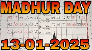 💥MADHUR DAY💥13-01-2025 madhurdaytoday madhurdayotc madhurdayjodi madhurdaychart madhurdaymatka