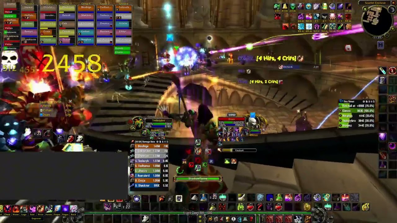 SoD Reborn Council 6th bosskill Scarlet Enclave RAID Affliction Warlock WoW Classic