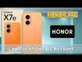 How to Log Out of Google Account on Honor X7E Device