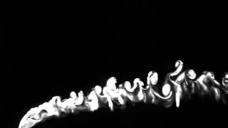 Experimental flow visualization of large-scale turbulence in crosswind