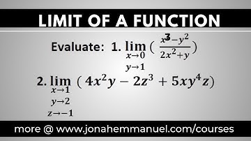 limit of a function of several variables #limits #jonahemmanuel