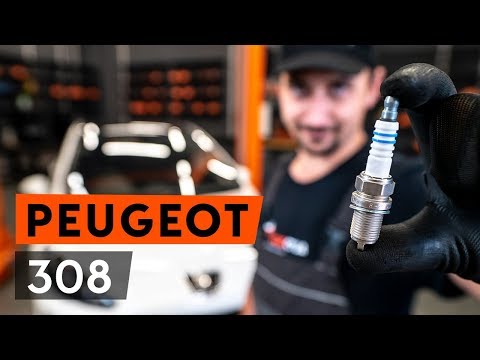 How to change spark plug on PEUGEOT 308 I [TUTORIAL AUTODOC]