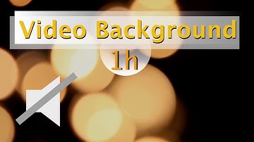[Video Background] - yellow Bokeh balls (No Audio) - 1 Hour of Relaxing Bokeh Video Background -v01