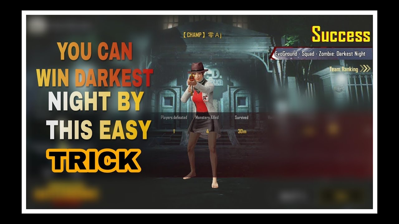 Win Darkest Night in PUBG Mobile With This Easy Trick | Alive At Dawn Achievement | Live Recorder