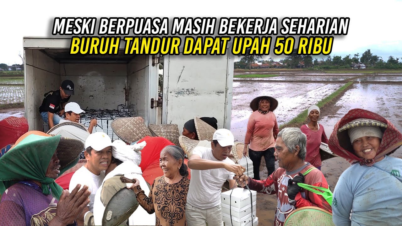 MESKI BERPUASA | BURUH TANDUR MASIH BEKERJA SEHARIAN DENGAN UPAH 50 RIBU RUPIAH