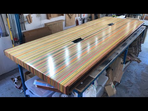 10FT LONG CONFERENCE TABLE MADE OUT OF