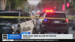 Investigation continues after police shoot, kill man allegedly armed with knife in Inglewood