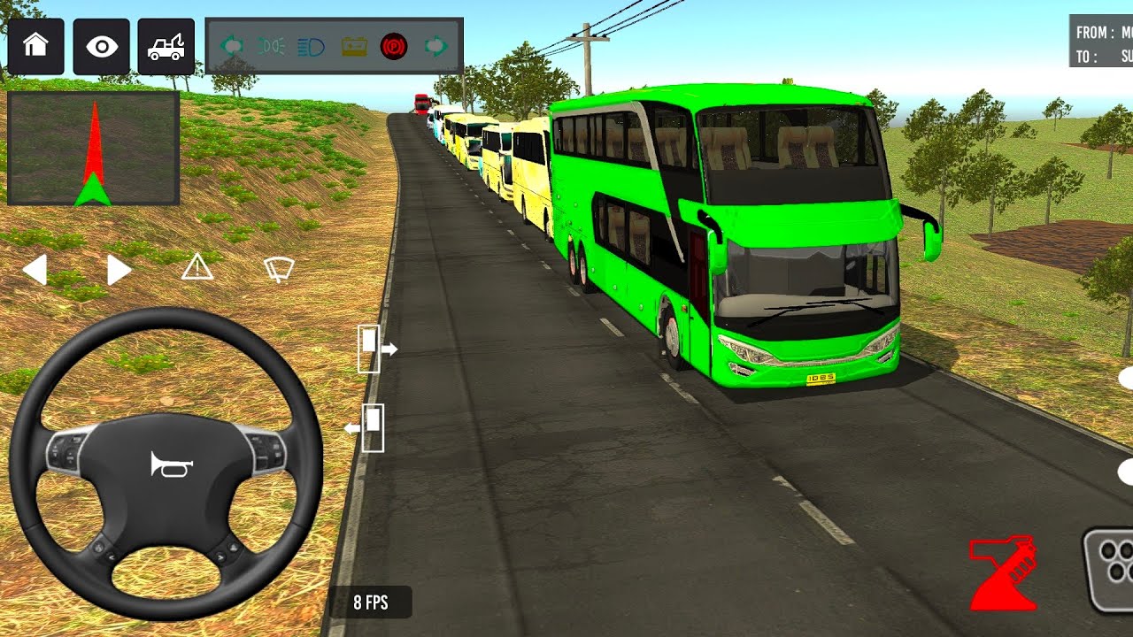 euro coach bus simulator 😭🚌|| new coach bus simulator part- 01 Android gameplay 6