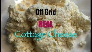 Making Off Grid Cottage Cheese From Raw Milk~