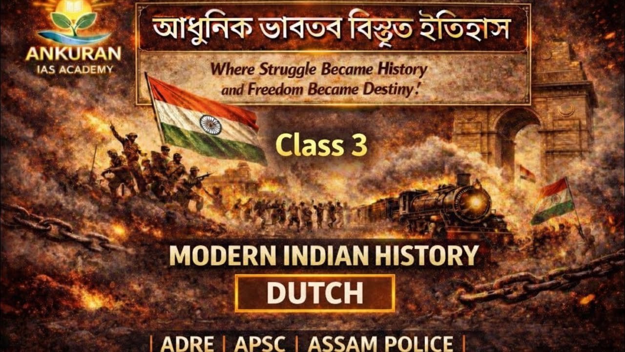 Modern Indian history Class -3  | Advent of Europeans in India - Dutch East India company 