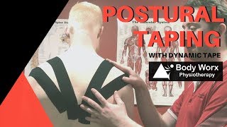 Postural Taping with Dynamic Tape - BodyWorx Physiotherapy Newcastle screenshot 4