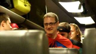 Superman returns ... by train