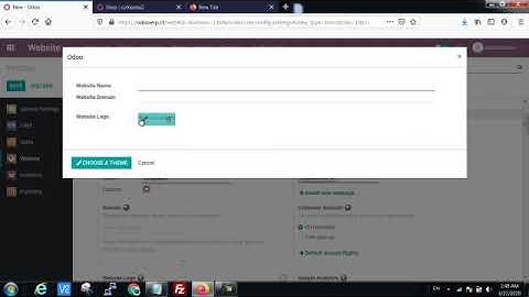 odoo multi company multi domain multi websites