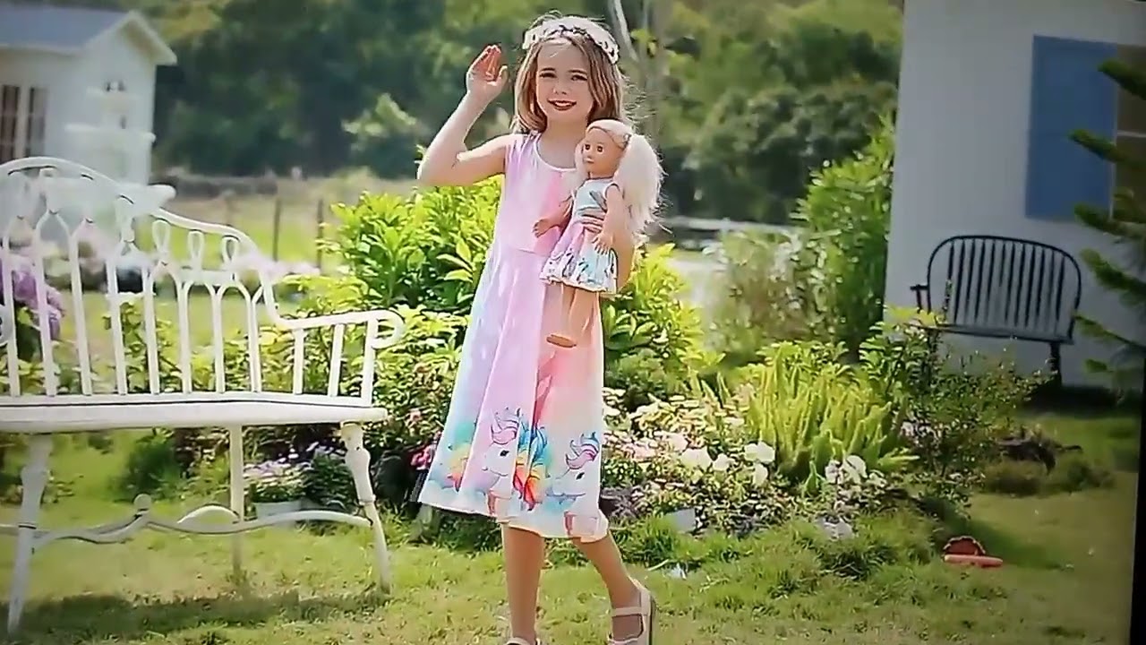 Bow Dream Girl Dress and Matching American Girl Doll Clothes Accessories Rainbow Mermaid (2025)