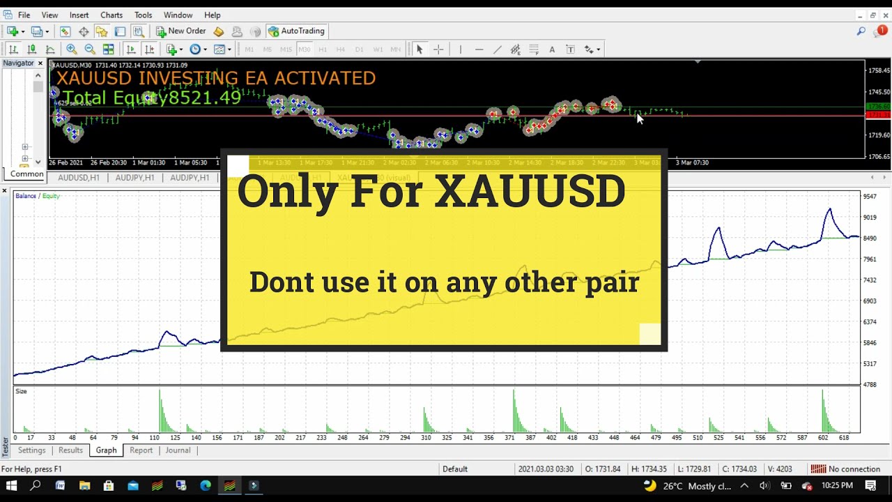 XAUUSD investing Robot 100% Profit