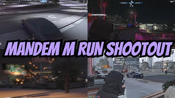 Mandem M RUN Turns Into A Shootout w/ Cops (incl. Shanks & Fin