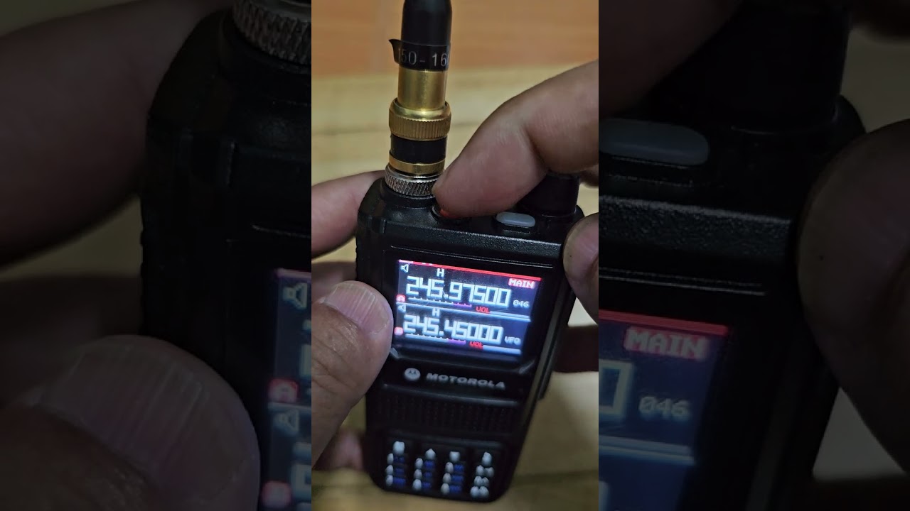 วิธีฟังวิทยุ FM Motorola gp338 plus